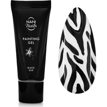 Lak na nehty NANI Painting gel 5,5 g - Black Silk