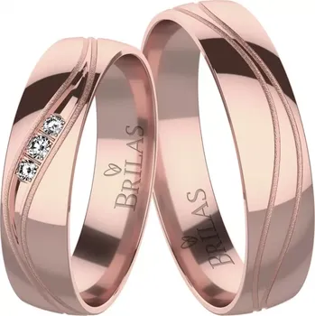 Prsten Ema Red - snubní prsteny z červeného zlata