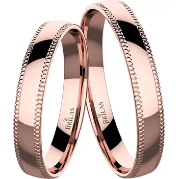 Prsten Eternis Red - snubní prsteny z růžového zlata