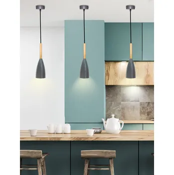 Ledea Závěsné svítidlo Trosa šedé