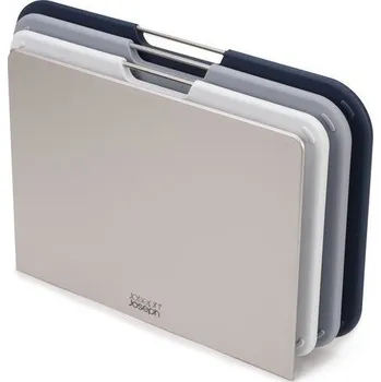 Sada 3 šedých plastových krájecích prkének Joseph Joseph Nest do kuchyně