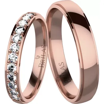 Prsten Angelika 12 Red - snubní prsteny z červeného zlata