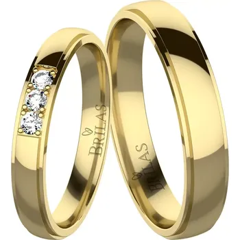 Prsten Angelika 3 Gold - snubní prsteny ze žlutého zlata