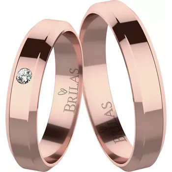 Prsten Atria Red Diamond - snubní prsteny z červeného zlata