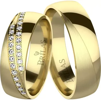 Prsten Polárka Gold - snubní prsteny ze žlutého zlata