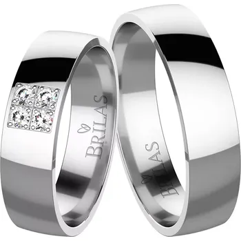 Prsten Malena White Briliant - snubní prsteny z bílého zlata