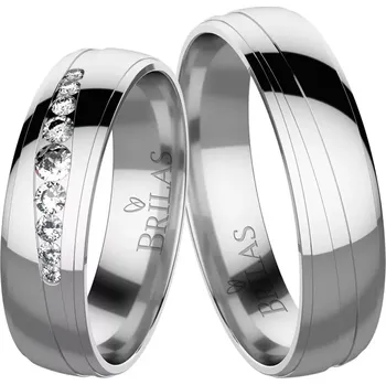 Prsten Lajla White - snubní prsteny z bílého zlata