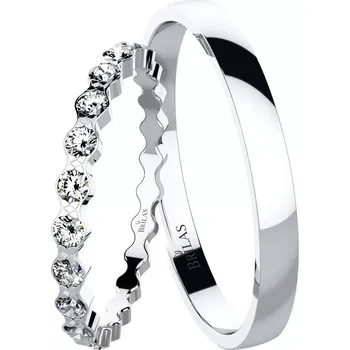 Prsten Salma II White - snubní prsteny z bílého zlata