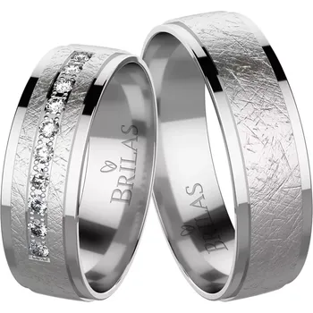 Prsten Rina White - luxusní snubní prstýnky z bílého zlata