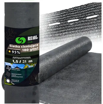 zahradní zástěna Real Home Stínicí síť 1,2x25m Maskovací plot 180g + UV