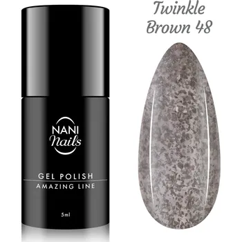 Lak na nehty NANI gel lak Amazing Line 5 ml - Twinkle Brown