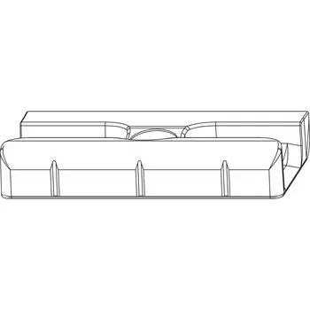 MACO uzávěr vůle drážky 12 hladký eurofalc 30 mm 13V stříbrný (360443)