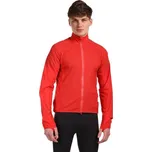 Pánská lehká běžecká bunda KILPI TIRANO XS Červená, Stříbrná