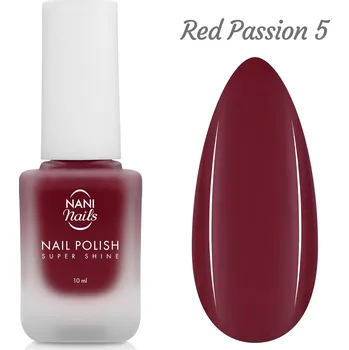 Lak na nehty NANI lak na nehty Super Shine 10 ml - Red Passion