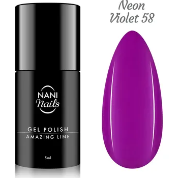 Lak na nehty NANI gel lak Amazing Line 5 ml - Neon Violet