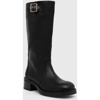 Dámské kozačky Kožené kozačky Steve Madden Bonna dámské, černá barva, na podpatku, SM11003091 SM11003091.017 99X, EUR 37