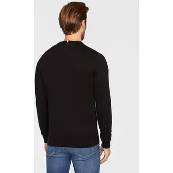 Pánský svetr Tommy Hilfiger Svetr Pima MW0MW28047 Černá Regular Fit M