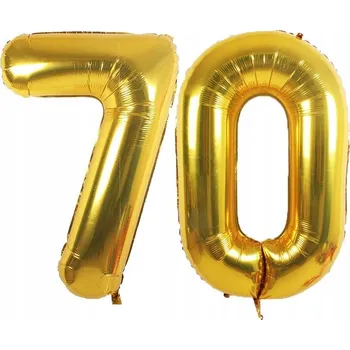 Balónek Balónky 80 cm Zlaté 70 Dekorace na narozeniny Balónek s heliem Narozeniny