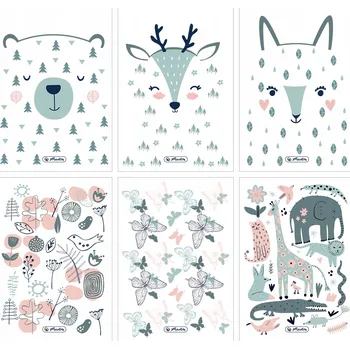 Sešit Sešit A5 s mřížkou, malé sešity s potiskem, barevný sešit pro děti Herlitz, 16 listů