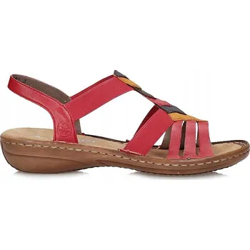 Dámské sandále Rieker dámské sandály 60804-33 s plochým podpatkem, velikost 40