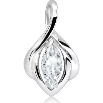 Přívěsek Amáta S White Topaz - stříbrný přívěsek s bílým topazem