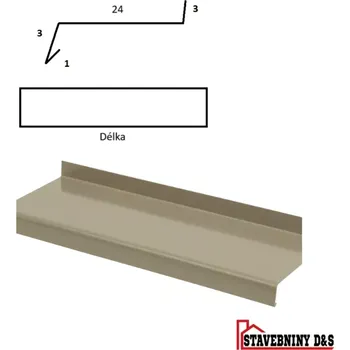 Parapet parapet rš: 315mm délka 2,5m (parapety)