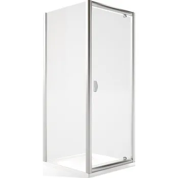 Roth MDO1+MB Obdélnékový sprchový kout 100x80 cm, otevírací, Brillant/Transparent, MDO1-100-MB80