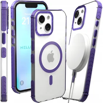 Pouzdro na mobilní telefon Rámeček (bumper) Hello Case pro Apple iPhone 13, iPhone 14 fialový