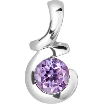 Přívěsek Atlas S Ametyst - stříbrný přívěsek s ametystem