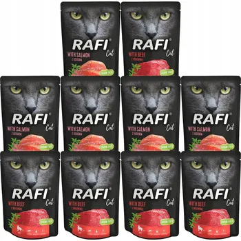 Krmivo pro kočku Vlhké krmivo Rafi mix chutí kapsička 10 x 300 g pro dospělé kočky