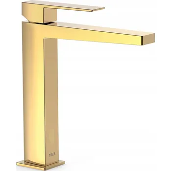 Vodovodní baterie Stojánková umyvadlová baterie Tres Slim Exclusive zlatá