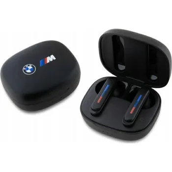 Sluchátka BMW Bluetooth sluchátka TWS + dokovací stanice černá s potiskem log