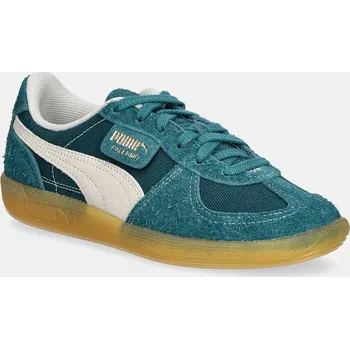Pánská obuv Semišové tenisky Puma Palermo Vintage zelená barva, 396841 67X, EUR 37.5