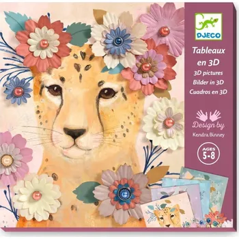 kreativní sada Umělecká Sada 3D Vyklepávané Věnce Djeco