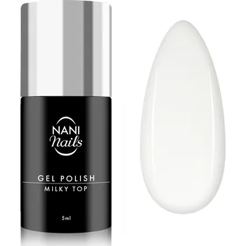 Umělé nehty NANI gel lak 5 ml - Milky Top