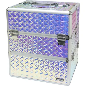 Kosmetická taška NANI dvoudílný kosmetický kufřík NN14 - Holo White