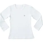 Pleas Dívčí tričko s dlouhým rukávem bílá 116 (147083-100-116)