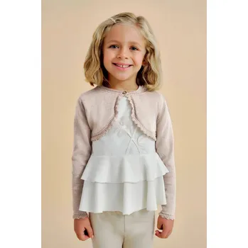 Dívčí svetr Dětský svetr Mayoral 320.6A.Mini.PPYA hnědá 84X, vel. 116