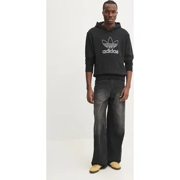 Dámská mikina Bavlněná mikina adidas Originals OUTL TREF HDY JP1079 černá 99X, vel. L