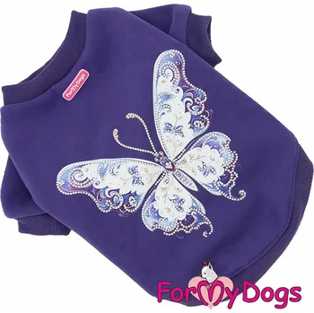 Obleček pro psa FOR MY DOGS Tričko BUTTERFLY PURPLE, fialové Velikost: 16/L