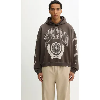 Pánská mikina Bavlněná mikina Represent Legacy Crest, XL, hnědá, 88X
