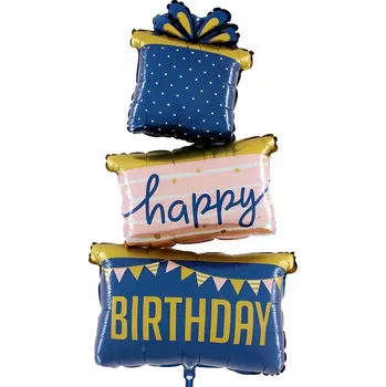 Balónek Fóliový balónek Narozeninové dárky „Happy Birthday“ – 60 x 125 cm