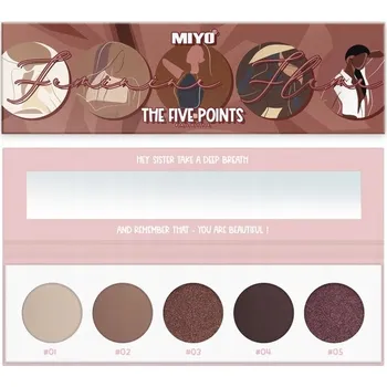 Oční stíny Paletka očních stínů Miyo Lisované, mix povrchů
