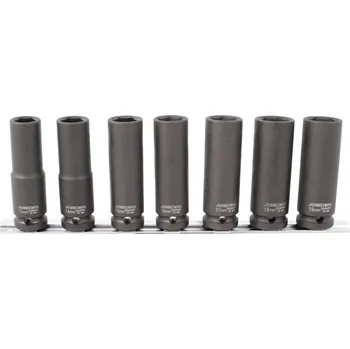 Auto-moto Úderové hlavice 1/2" vel. 13-19 mm, nástrčné prodloužené, Cr-Mo - JONNESWAY S03AD4107S