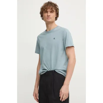 Pánské tričko Bavlněné tričko Calvin Klein Jeans J30J327402 modrá 95X, vel. M