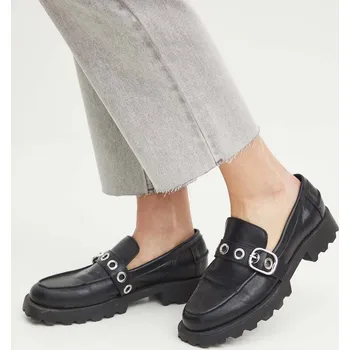 Dámské mokasíny Mokasíny Medicine dámské, černá barva, na platformě RS24.OBD209 99X, EUR 36