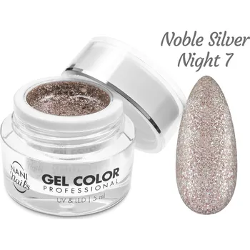 NANI UV/LED gel Glamour Twinkle 5 ml - Noble Silver Night