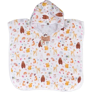 Kikko Bambusové mušelínové pončo Vel. 1 Digi Wild Forest