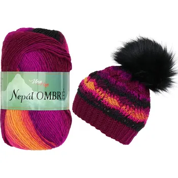 Příze Vlna Hep Nepál Ombré 7421