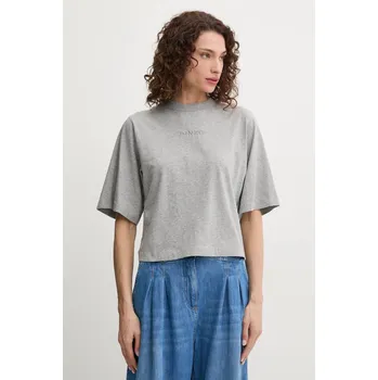 Pánské tričko Bavlněné tričko Pinko šedá barva, 104604 A2F8 104604.A2F8 90X, vel. M